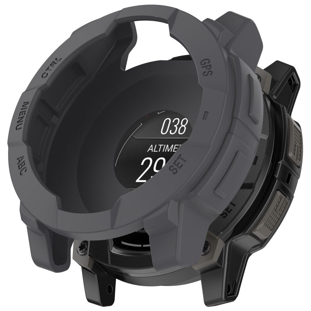 Garmin Instinct 3 AMOLED / Solar (45mm) Bumper Silikon Deksel - Grå