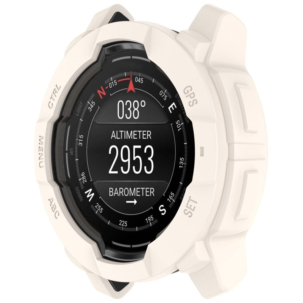 Garmin Instinct 3 AMOLED / Solar (45mm) Bumper Silikon Deksel - Hvit