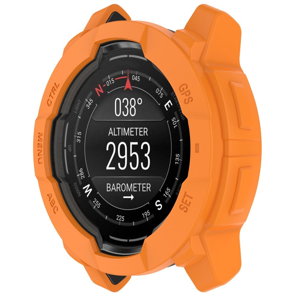 Garmin Instinct 3 AMOLED / Solar (50mm) Bumper Silikon Deksel - Oransje