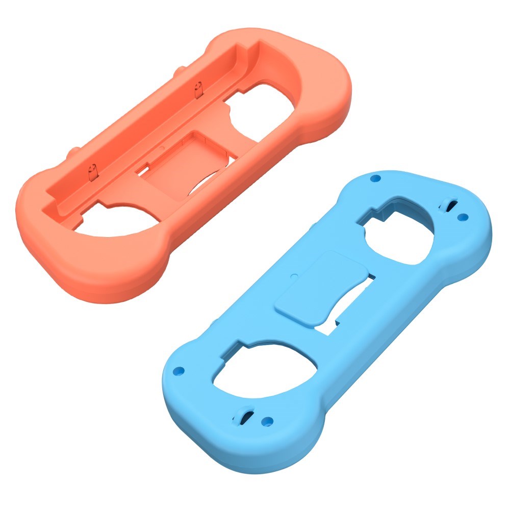 Ergonomisk Holder for Nintendo Switch 2 Kontroller - 2 stk - Blå / Oransje