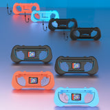 Ergonomisk Holder for Nintendo Switch 2 Kontroller - 2 stk - Blå / Oransje