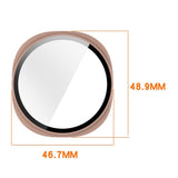 Samsung Galaxy Watch 8 (44 mm) Hard Plast Deksel med Skjermbeskytter - Matt Sølv