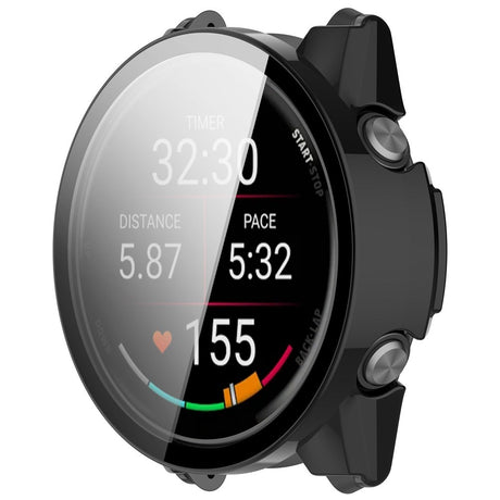 Garmin Forerunner 570 (47mm) Deksel med Skjermbeskytter i Herdet Glass - Svart
