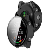 Garmin Forerunner 570 (47mm) Deksel med Skjermbeskytter i Herdet Glass - Svart