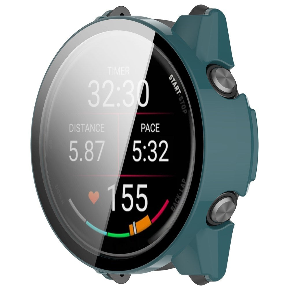 Garmin Forerunner 570 (42mm) Deksel med Skjermbeskytter i Herdet Glass - Grønn