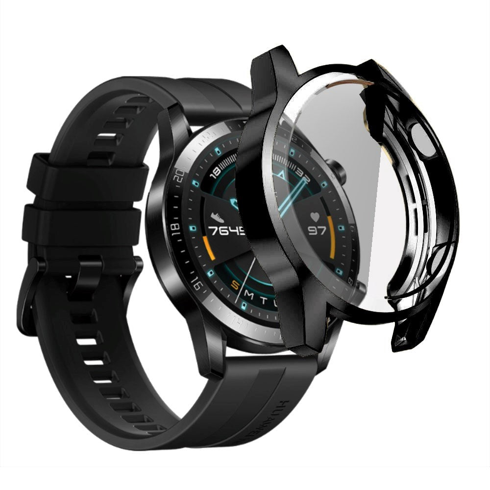 Huawei Watch GT2 (46mm) Plastdeksel / Skjermbeskytter - Sort