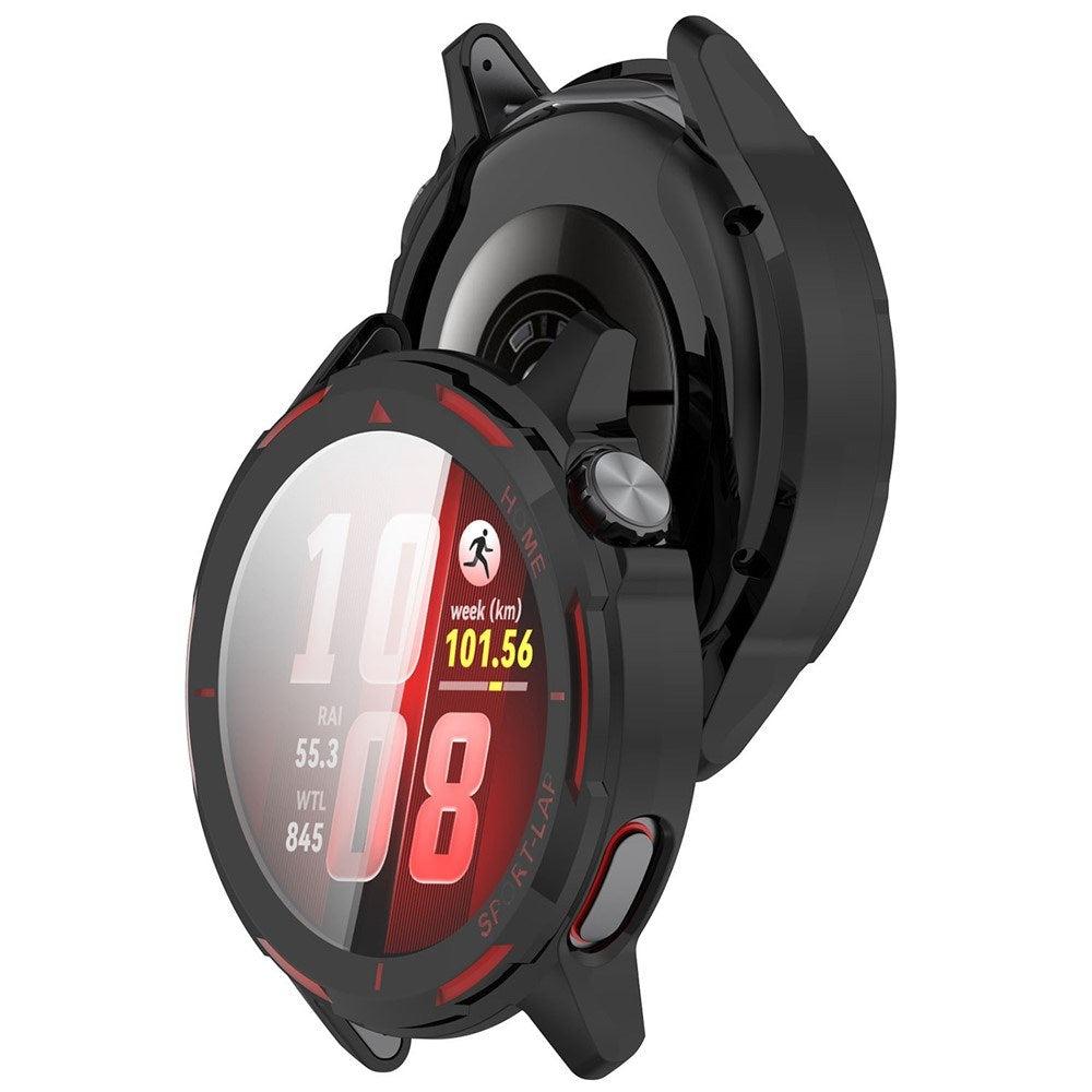 Huawei Watch GT Runner 2 Fleksibelt Plast Deksel - Svart