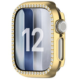 Apple Watch Series 12 (42mm) Hardt Plast Deksel - Gull & Rhinsten