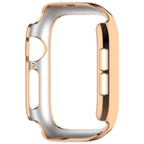 Apple Watch Series 12 (42mm) Hardt Plast Deksel - Rose Gold & Rhinsten
