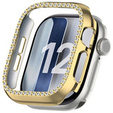 Apple Watch Series 12 (46mm) Hardt Plast Deksel - Gull & Rhinsten