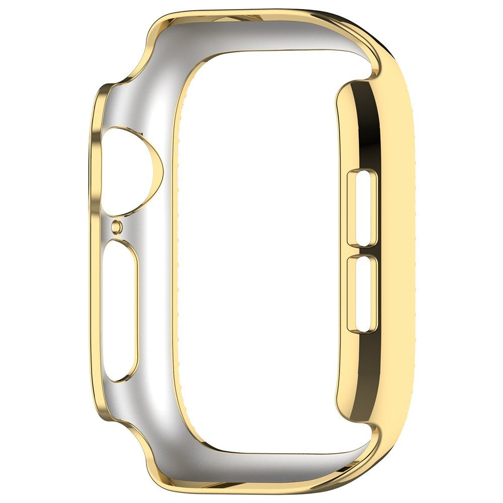 Apple Watch Series 12 (46mm) Hardt Plast Deksel - Gull & Rhinsten