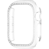 Apple Watch Series 12 (46mm) Hardt Plast Deksel - Gjennomsiktig & Rhinsten
