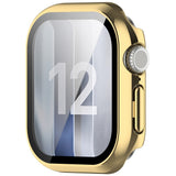 Apple Watch Series 12 (42mm) Hardt Plast Deksel med Innebygd Skjermbeskyttelsesglass - Gull