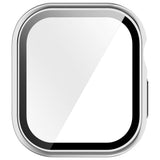 Apple Watch Series 12 (42mm) Hardt Plast Deksel med Innebygd Skjermbeskyttelsesglass - Sølv