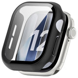 Apple Watch Series 12 (46mm) Hardt Plast Deksel med Innebygd Skjermbeskyttelsesglass - Svart