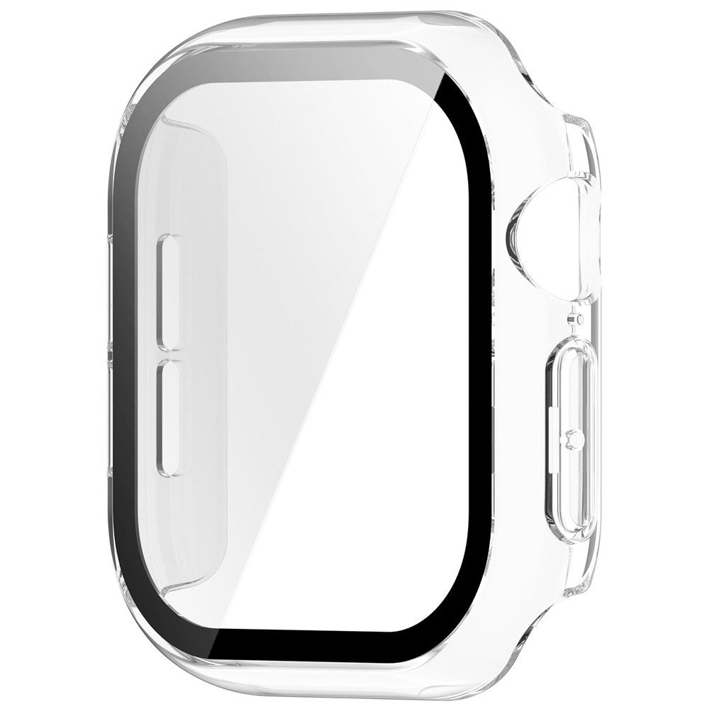 Apple Watch Series 12 (46mm) Hardt Plast Deksel med Innebygd Skjermbeskyttelsesglass - Gjennomsiktig