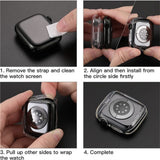 Apple Watch Series 12 (46mm) EIDERWOOD Fleksibelt Plast Deksel - Gjennomsiktig