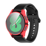 Samsung Galaxy Watch 4 (40 mm) Hard Plast Deksel m. Innebygd Skjermbeskyttelse - Rød