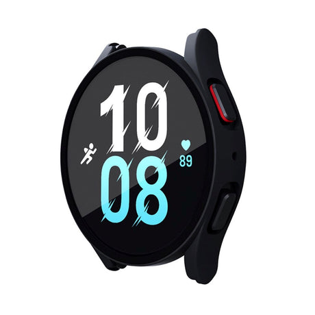 Samsung Galaxy Watch 4/5 (44 mm) Deksel i Hardplast med Innebygd Skjermbeskyttelse - Svart