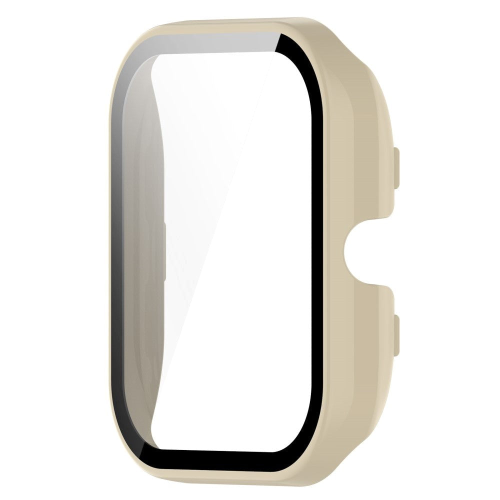 Amazfit GTS 4 Mini Hard Plastic Case m. Innebygd Skjermbeskyttelse - Beige