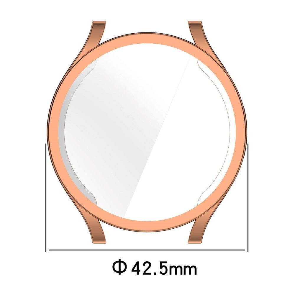 Samsung Galaxy Watch 6 (40mm) Deksel i Plast m. Innebygd Skjermbeskytter - Rose Gold