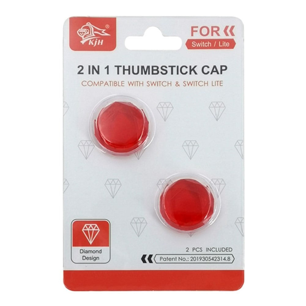 Nintendo Switch / Switch Lite Joystick Thumb Stick Grip Cap i Akryl - Rød