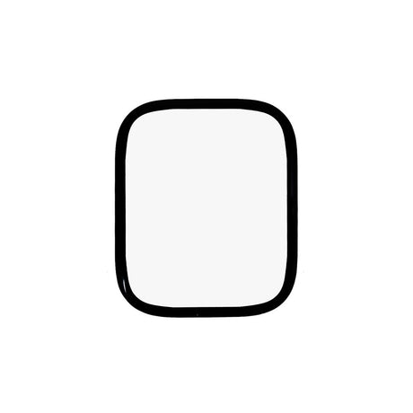 Apple Watch 11 / 10 (42mm) Full Fit Skjermbeskyttelsesfilm - Gjennomsiktig / Svart