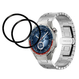 Huawei Watch 5 (46mm) Skjermbeskyttelsesfilm – 2 stk – Gjennomsiktig / Svart Kant