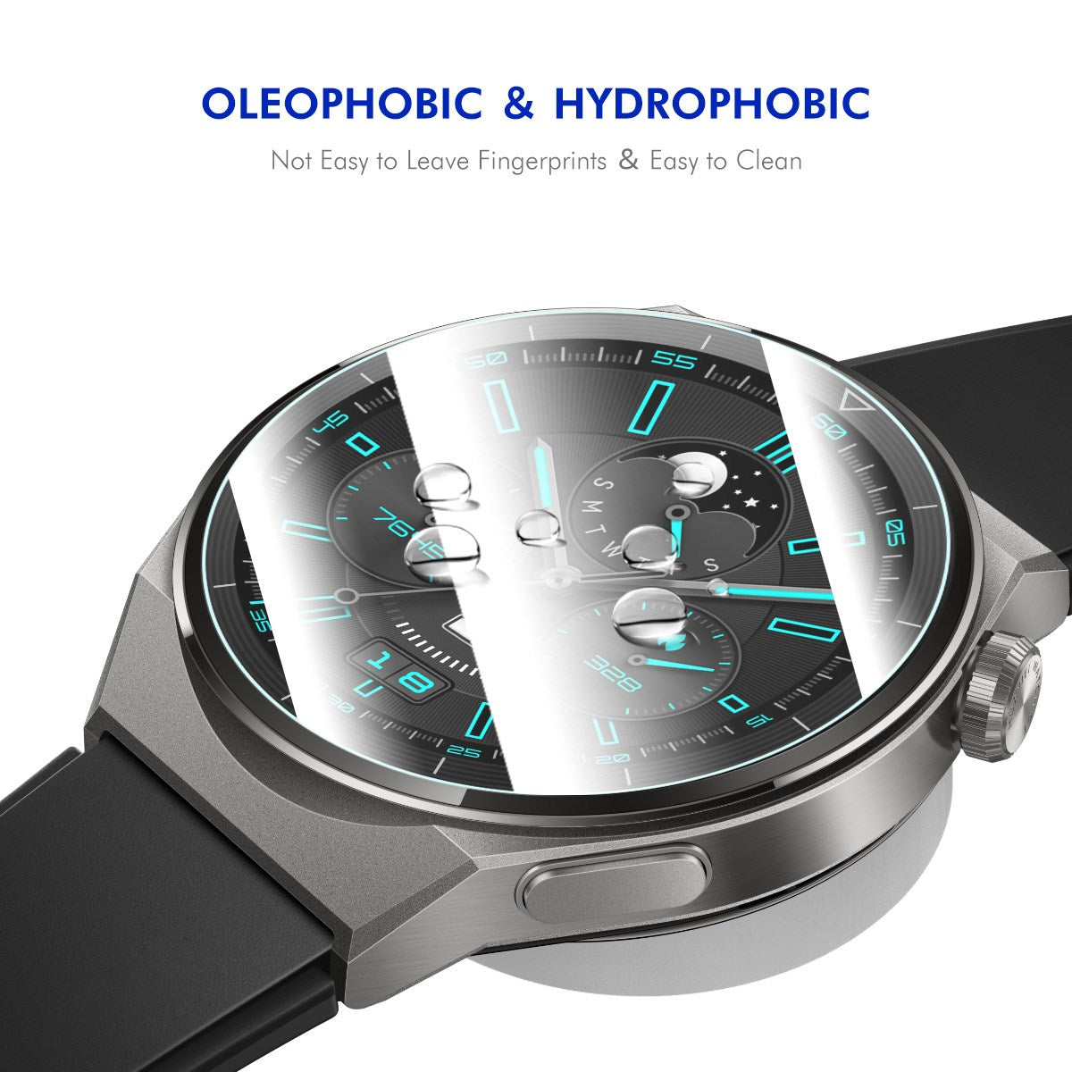 Samsung Galaxy Watch 8 (40mm) Skjermbeskytter i Herdet Glass - 2 Stk. - Gjennomsiktig
