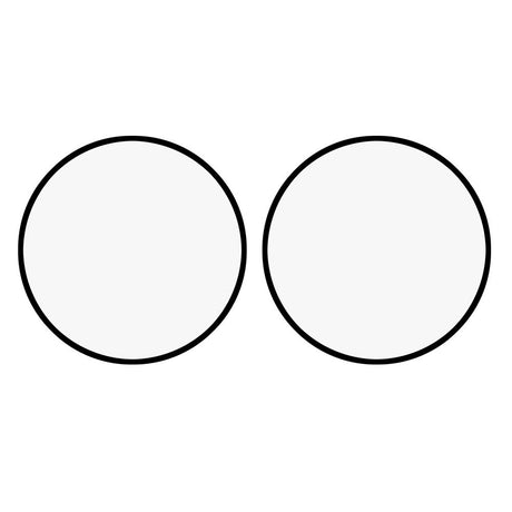 OnePlus Watch 3 (46mm) Skjermbeskytter - 2 stk. - Gjennomsiktig / Svart Kant