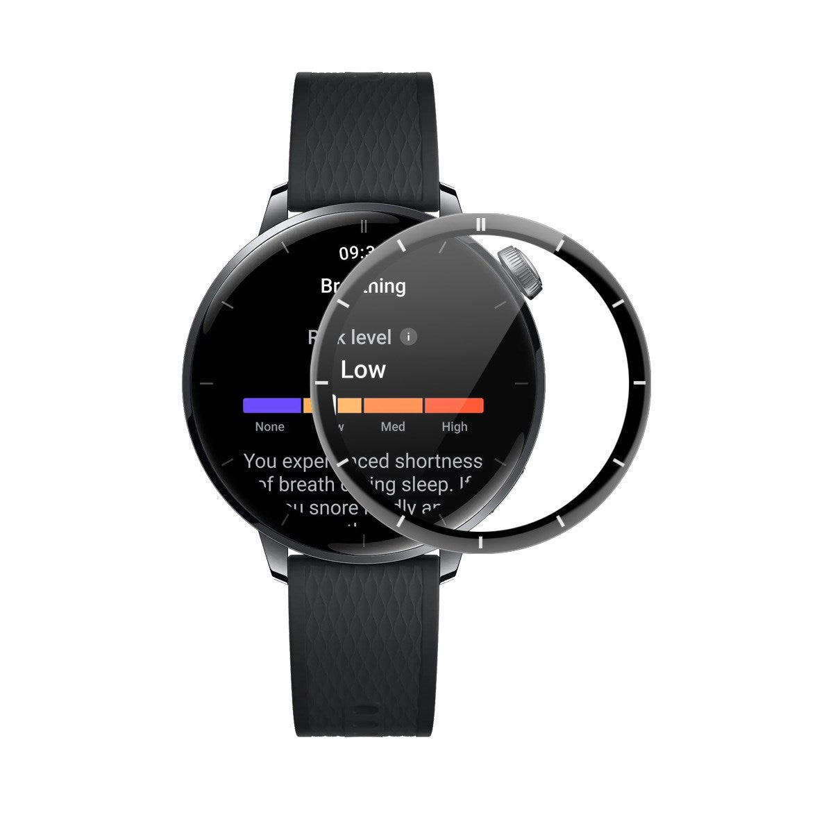 ENKAY OnePlus Watch 3 (43mm) Skjermbeskytter - Gjennomsiktig / Svart Kant