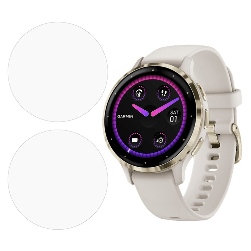 Garmin Venu 4 (41mm) Beskyttelsesfilm - 2 stk - Gjennomsiktig