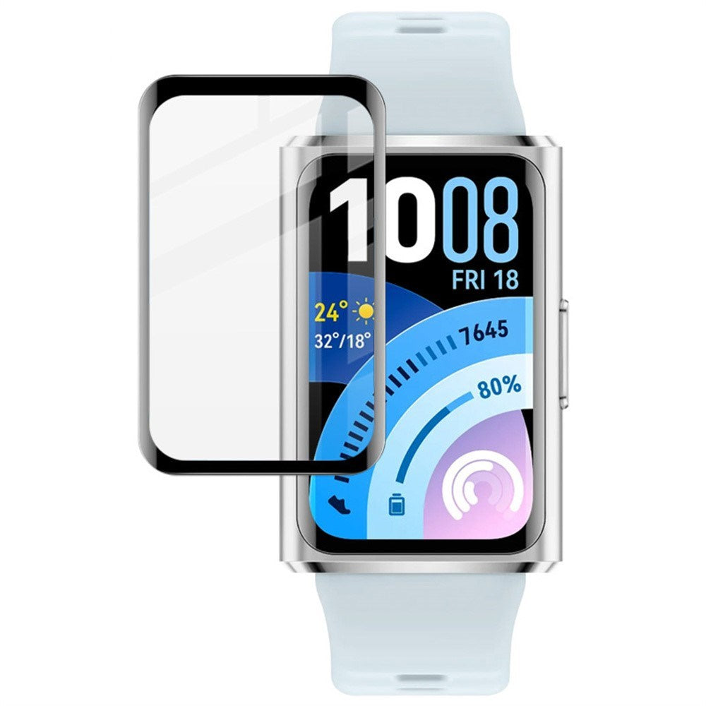 Huawei Band 11 Pro IMAK Skjermbeskytter - Gjennomsiktig / Svart Kant