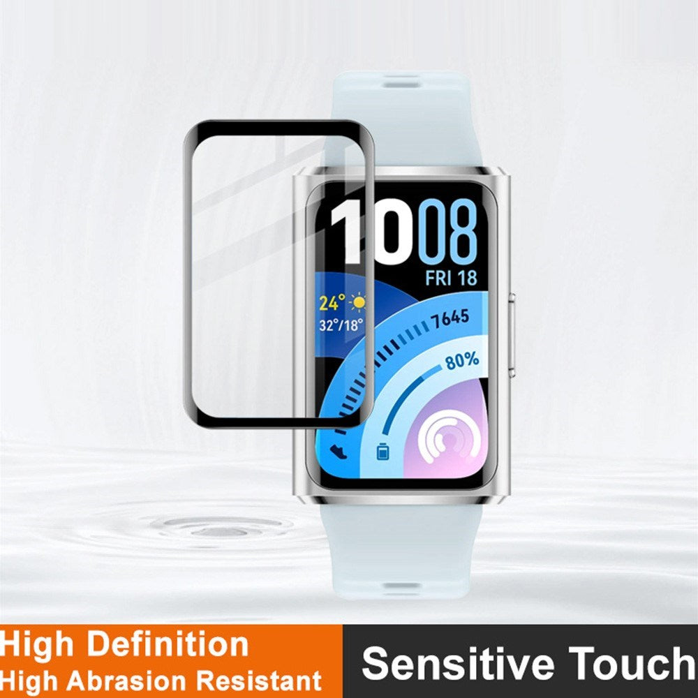 Huawei Band 11 Pro IMAK Skjermbeskytter - Gjennomsiktig / Svart Kant