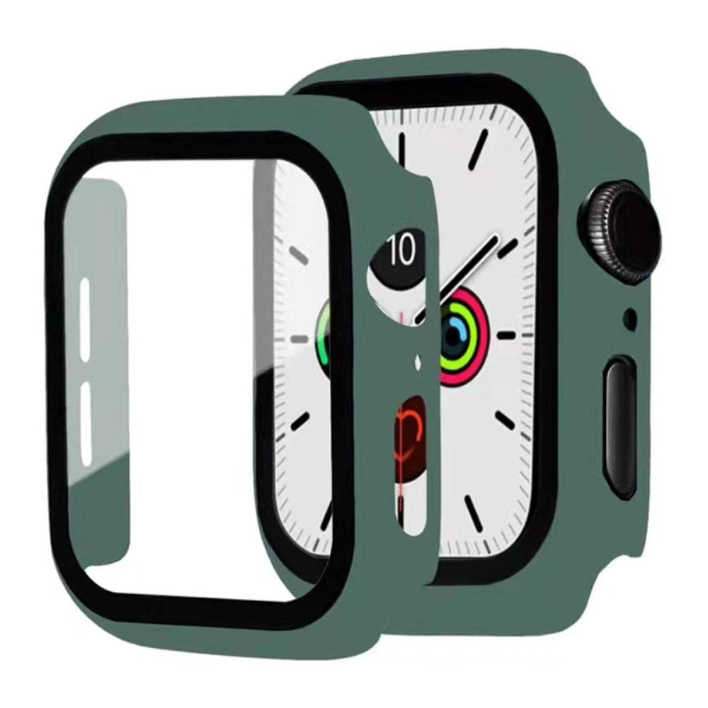 Apple Watch 9/8/7 (41mm) Hardplastdeksel med innebygd skjermbeskytter - Grønn