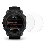 Garmin Fenix 7X Arc-Edge Skjermbeskytter - Herdet glass - 2 stk. - Gjennomsiktig