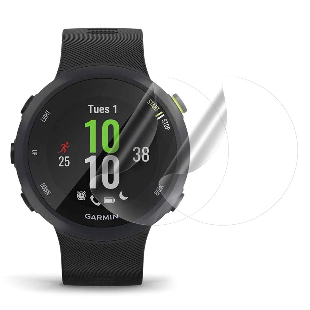 Garmin Forerunner 45 Plus Beskyttelsesfilm 2 stk. - Plast - Gjennomsiktig