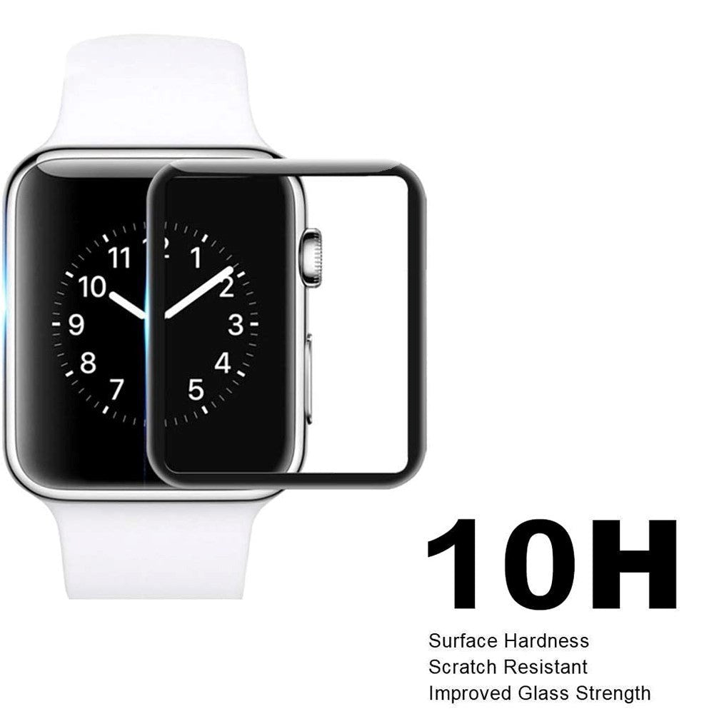 Apple Watch 8/7 (41mm) Herdet glass - Skjermbeskytter - Svart Kant