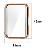 Samsung Galaxy Fit3 Deksel i Plast m. Innebygd Skjermbeskytter - Rose Gold