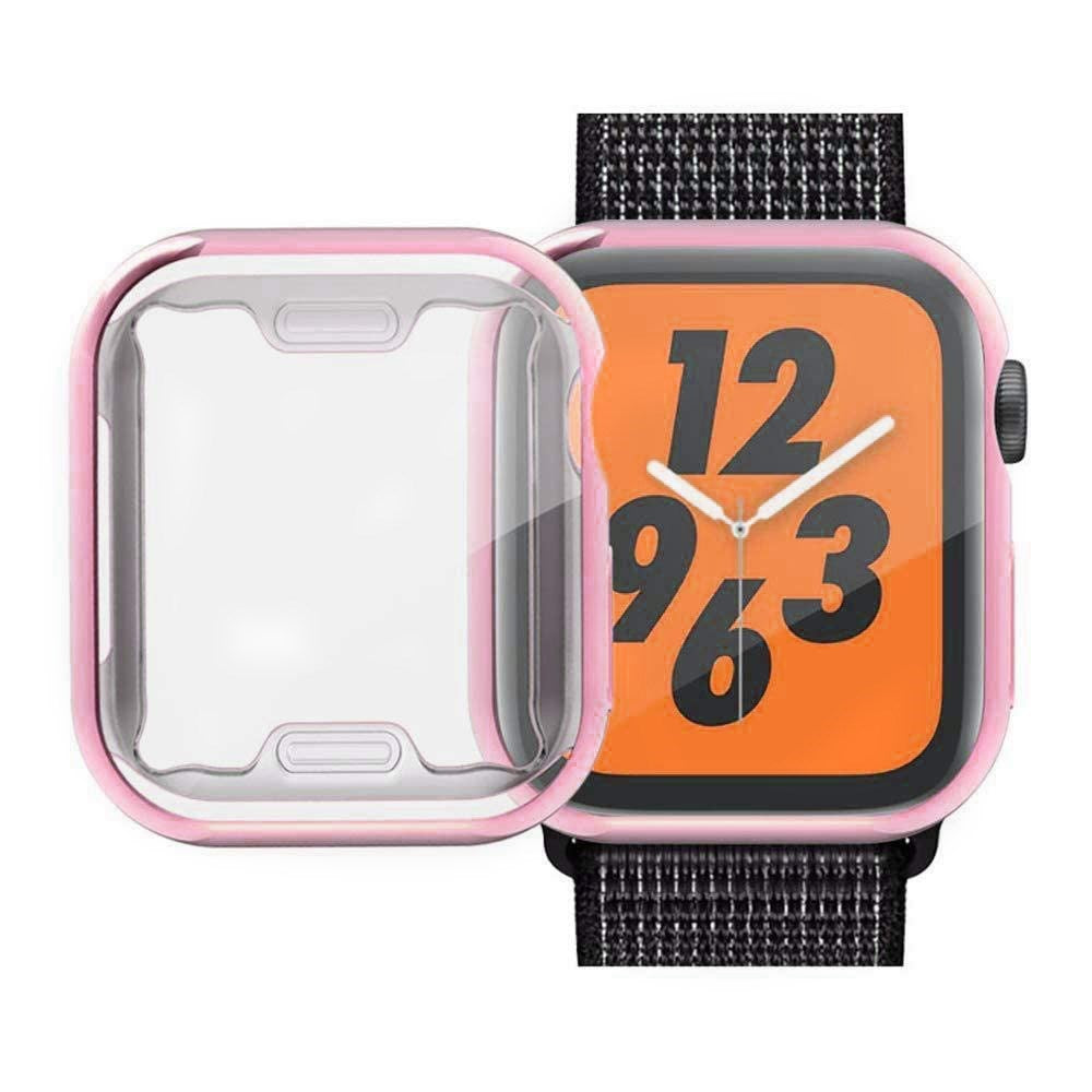Apple Watch Ultra 3 / 2 / 1 (49mm) Fleksibelt Plast Deksel m. Skjermbeskyttelse - Rosa