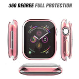 Apple Watch Ultra 3 / 2 / 1 (49mm) Fleksibelt Plast Deksel m. Skjermbeskyttelse - Rosa