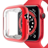 Apple Watch Ultra 3 / 2 / 1 (49mm) Fleksibelt Plast Deksel m. Skjermbeskyttelse - Rød