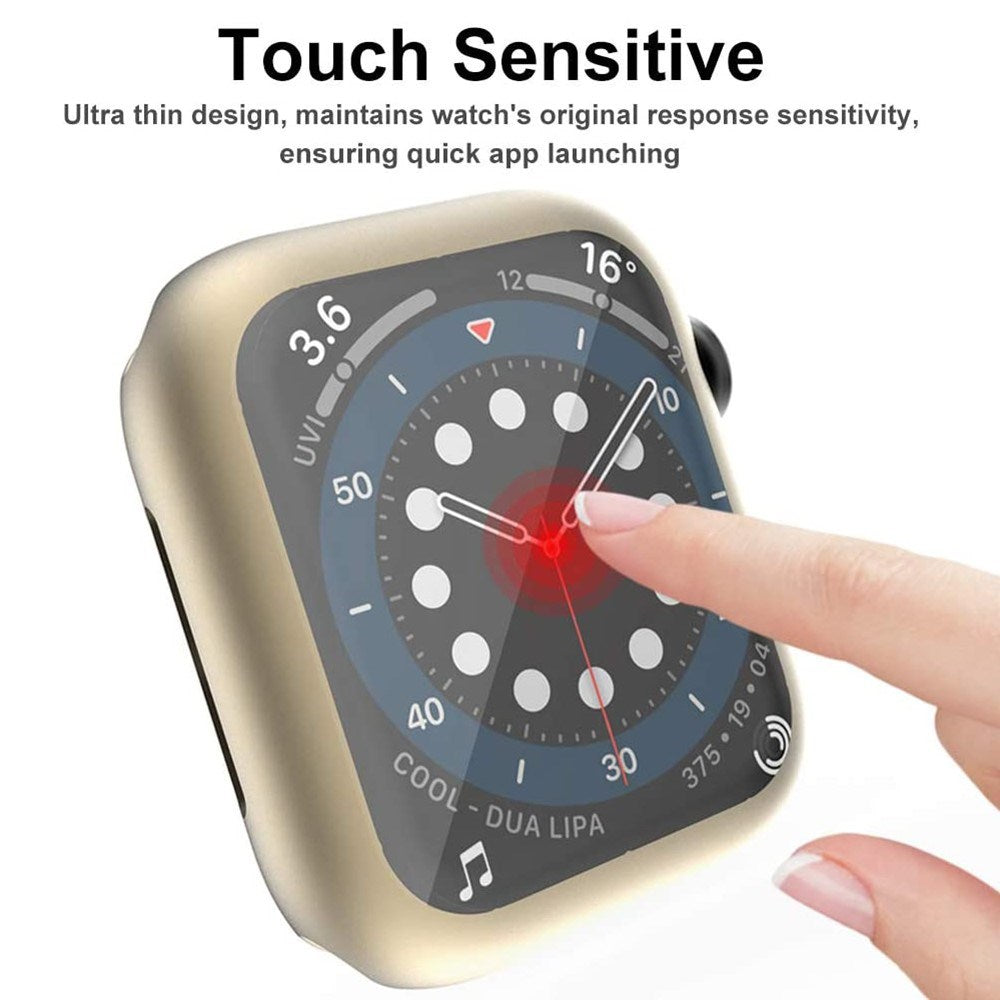 Apple Watch Ultra 3 / 2 / 1 (49mm) Fleksibelt Plast Deksel m. Skjermbeskyttelse - Gull