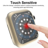 Apple Watch Ultra 3 / 2 / 1 (49mm) Fleksibelt Plast Deksel m. Skjermbeskyttelse - Gull