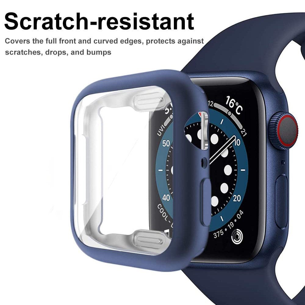 Apple Watch Ultra 3 / 2 / 1 (49mm) Fleksibelt Plast Deksel m. Skjermbeskyttelse - Blå
