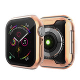 Apple Watch Ultra 3 / 2 / 1 (49mm) Fleksibelt Plast Deksel m. Skjermbeskyttelse - Rose Gold