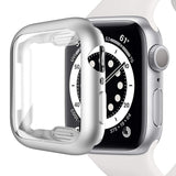 Apple Watch Ultra 3 / 2 / 1 (49mm) Fleksibelt Plast Deksel m. Skjermbeskyttelse - Sølv