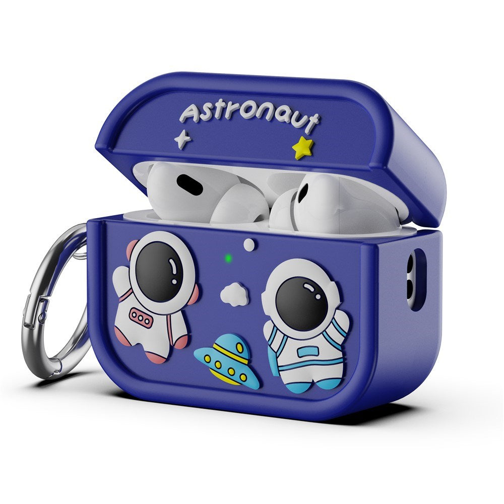 Apple AirPods Pro (2. Gen.) Silikon Deksel m. Astronaut Design - Mørkeblå