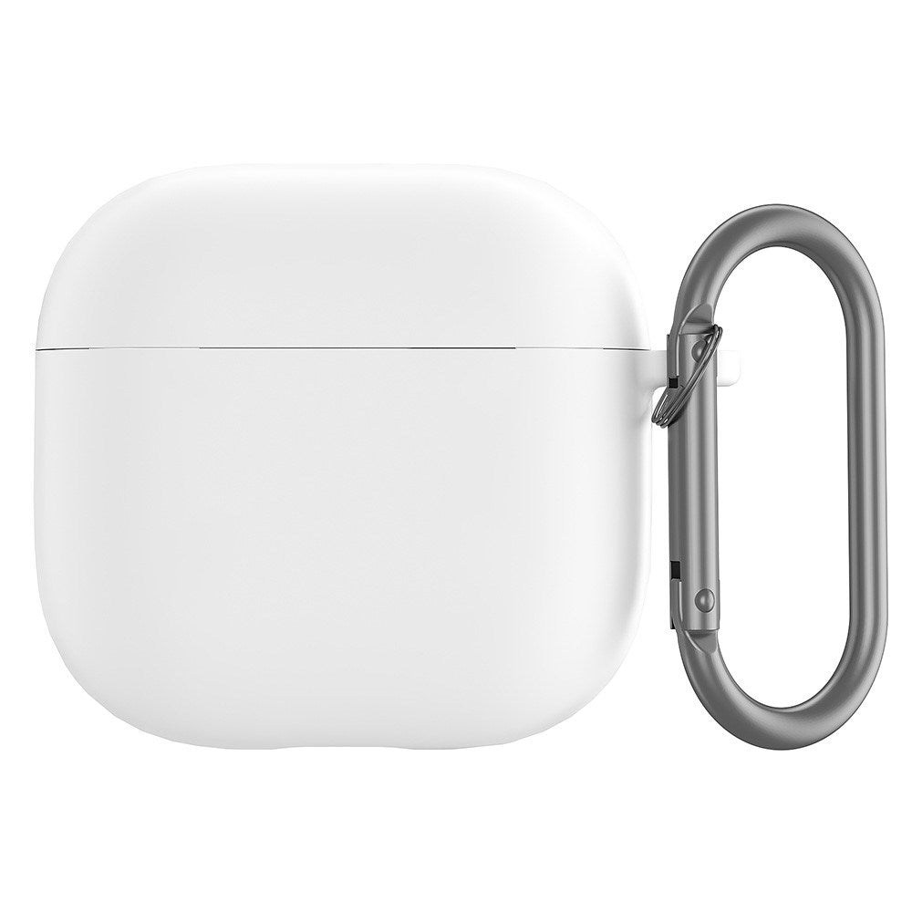 Apple AirPods (4. gen.) Silikon Deksel med Karabinkrok - Hvit