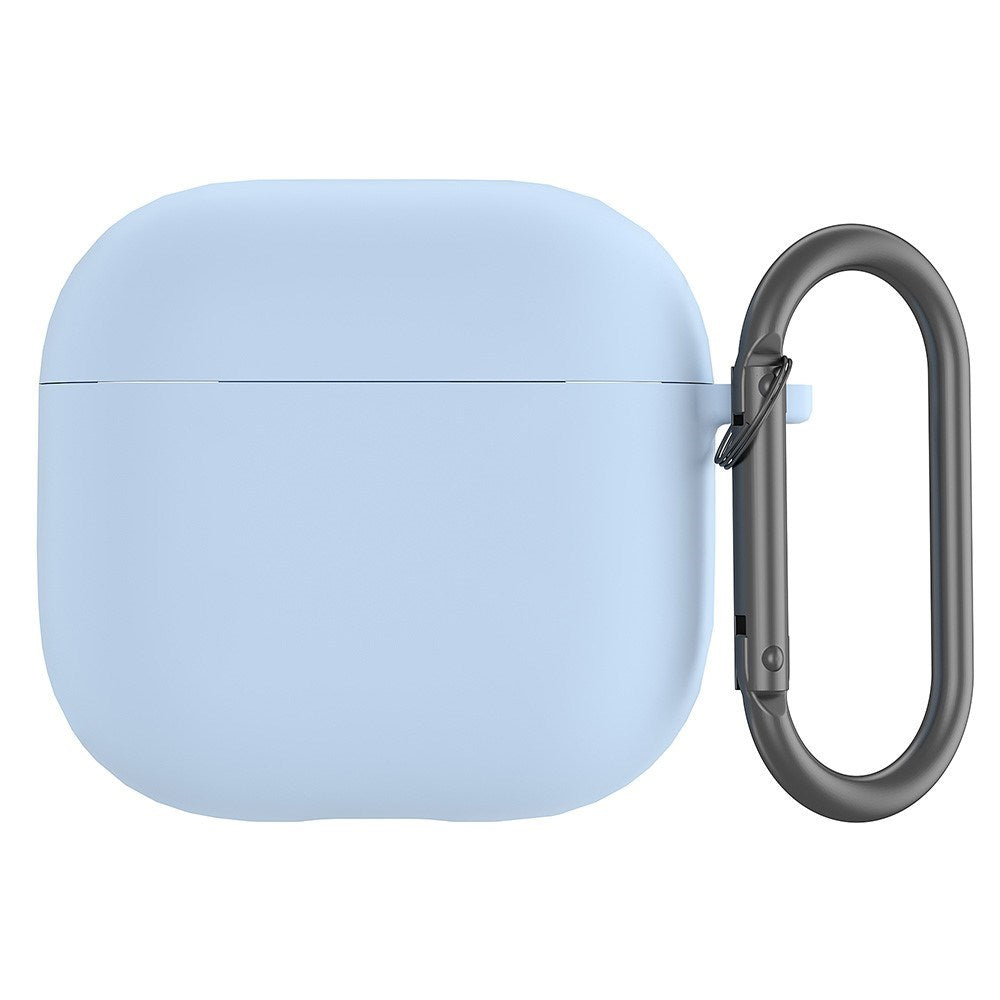 Apple AirPods (4. gen.) Silikon Deksel med Karabinkrok - Lyseblå